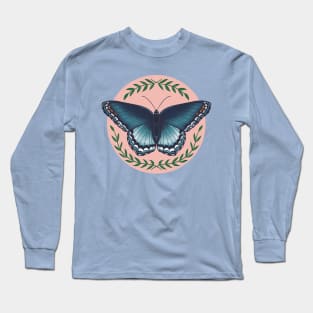 Limenitis Arthemis Butterfly Illustration Long Sleeve T-Shirt